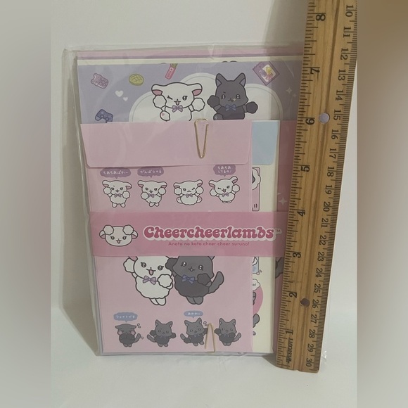 San-X Cheer Cheer Lamb Letter Set - Picture 5 of 5